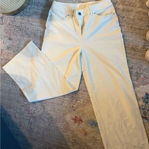 Lululemon Cream Straight-Leg Pants